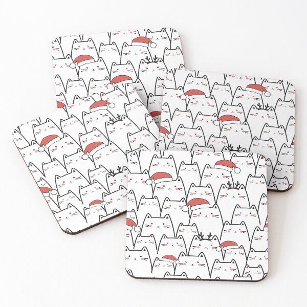 Item preview, Cats in Santa hats designed and sold by MagelliShop.
