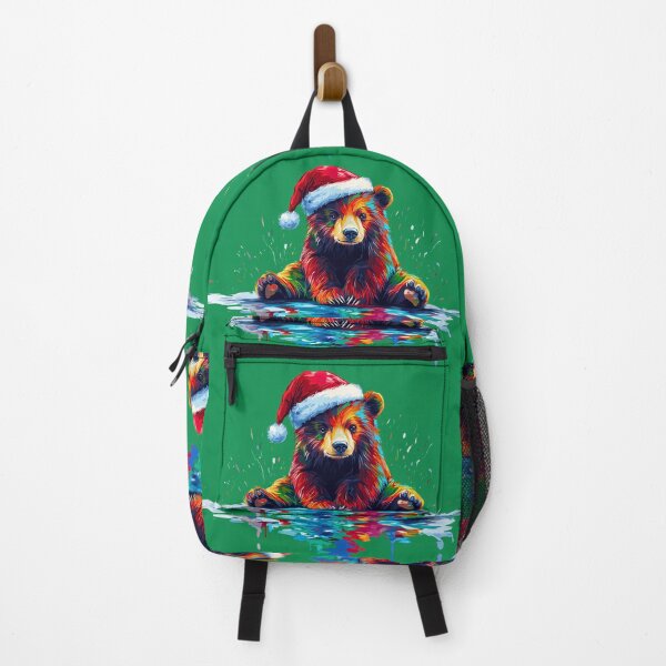 Item preview, Colorful Christmas Bear designed and sold by ACastilloArt.