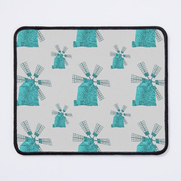 Item preview, Rustic Countryside Charm: A vintage-inspired pattern featuring a weathered windmill, symbolizing resilience and the passage of time. designed and sold by Grang Art Artistic Designs.