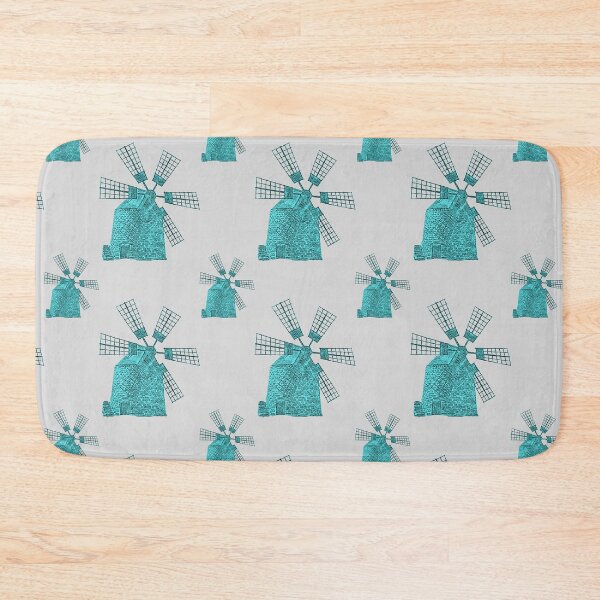Item preview, Rustic Countryside Charm: A vintage-inspired pattern featuring a weathered windmill, symbolizing resilience and the passage of time. designed and sold by Grang Art Artistic Designs.