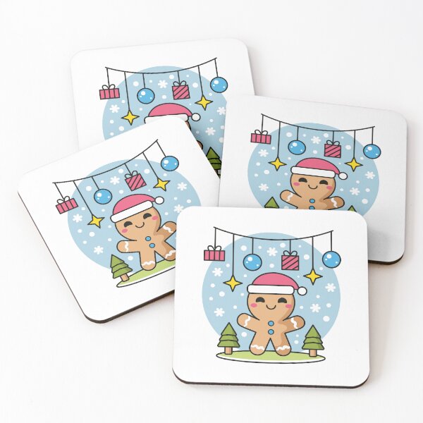 Item preview, Gingerbread Santa Christmas Cheer Design designed and sold by DrawHandArt.