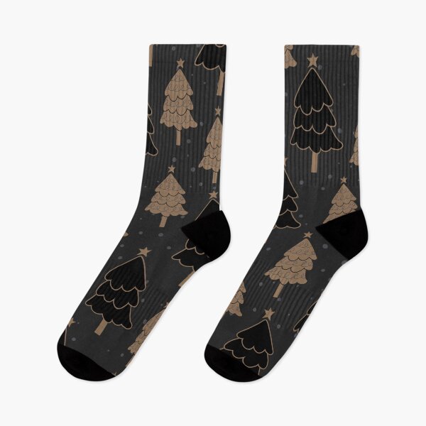 Item preview,  Black and gold Christmas trees designed and sold by MagelliShop.