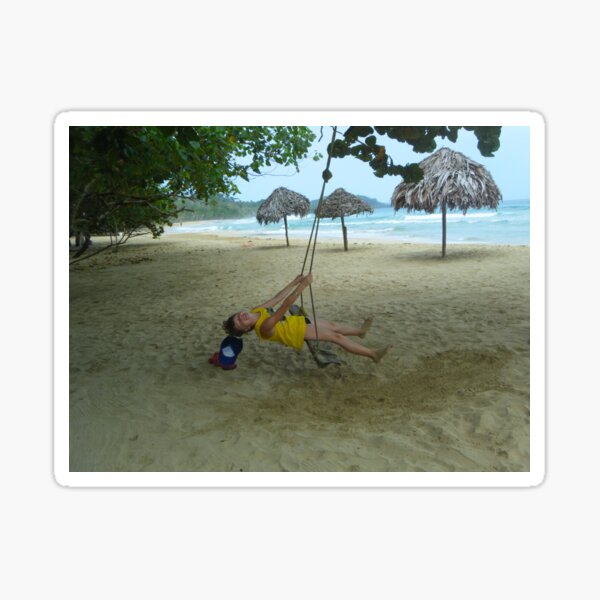 Item preview, Swinging Boy - Bocas del Toro - Panama - Central America designed and sold by exploramum.