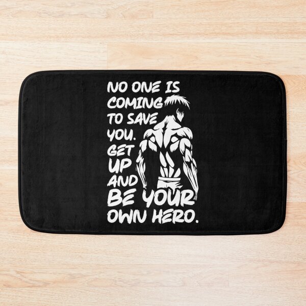 Item preview, Be Your Own Hero - Anime Bodybuilding Gym Workout Fitness Motivation designed and sold by chantastical.