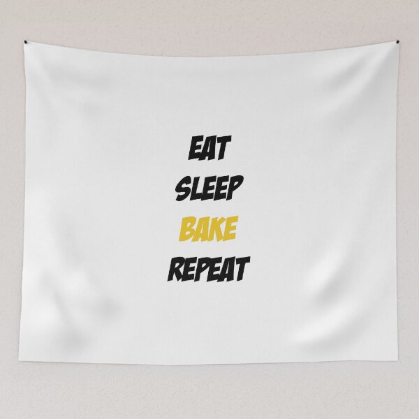 Item preview, Eat Sleep Bake Repeat designed and sold by Slassyat.