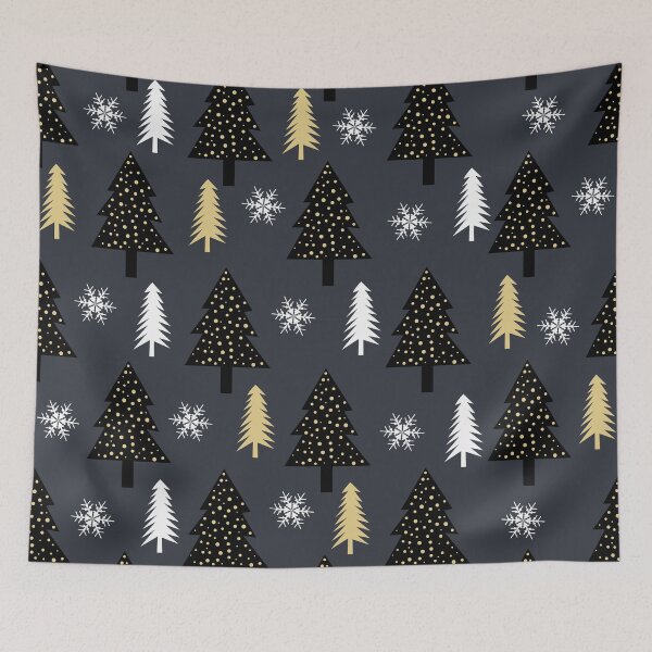 Item preview,  Black, gold and white Christmas trees. designed and sold by MagelliShop.