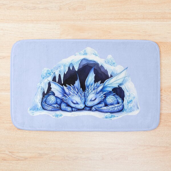 Item preview, Cute Ice Cave Dragons designed and sold by ACastilloArt.