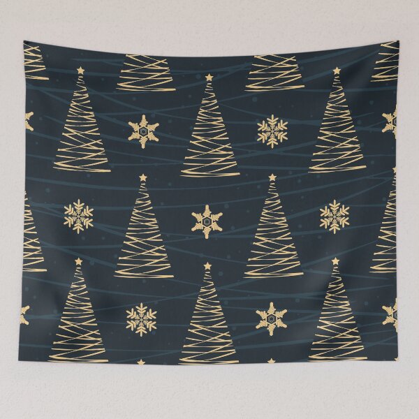 Item preview, Golden Christmas trees. designed and sold by MagelliShop.