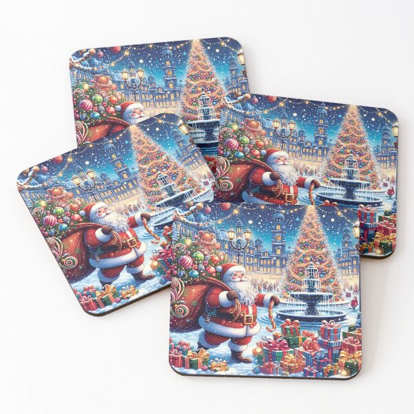 Item preview, Christmas Santa Is In Town C13 designed and sold by HappyHavenStu.