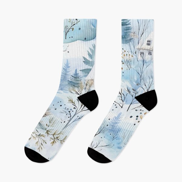 Item preview, Snow-covered village. Winter landscape. designed and sold by MagelliShop.