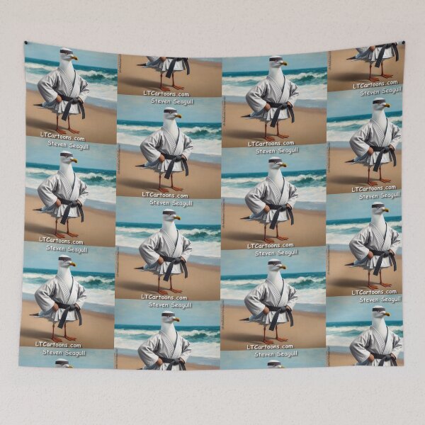 Item preview, Steven Seagull Showing Whose King Of The Beach designed and sold by Rick London Gifts.