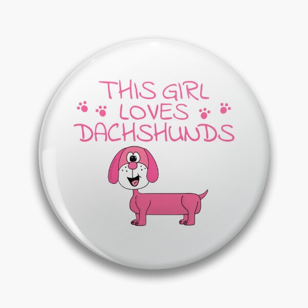 Item preview, This Girl Loves Dachshunds, Dog Lover designed and sold by doodlerob.