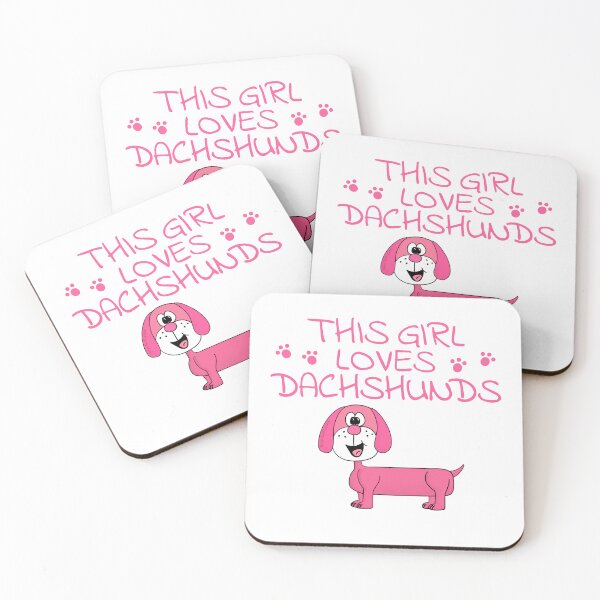 Item preview, This Girl Loves Dachshunds, Dog Lover designed and sold by doodlerob.