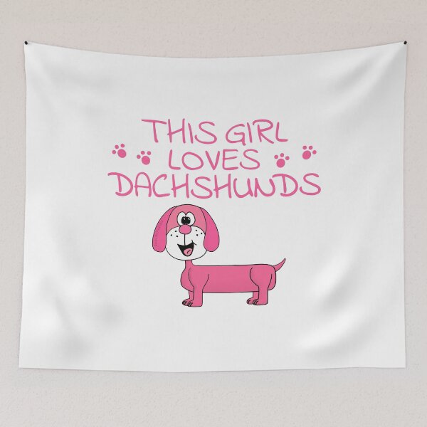 Item preview, This Girl Loves Dachshunds, Dog Lover designed and sold by doodlerob.