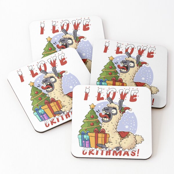 Item preview, I LOVE CRITHMAS Llama designed and sold by EllequeArts.