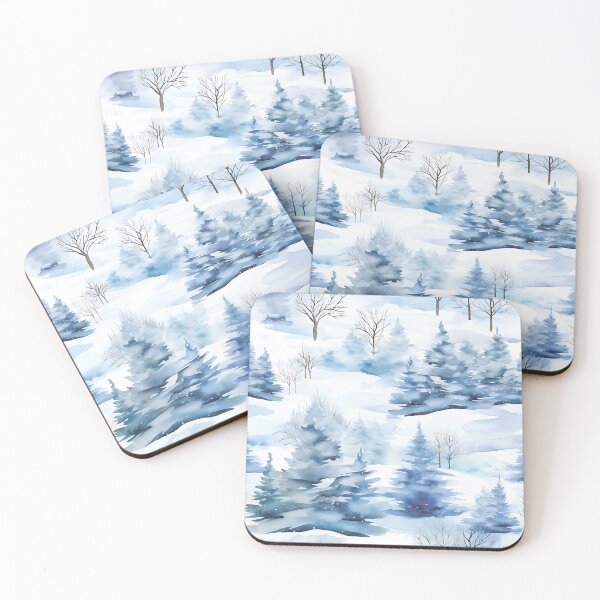 Item preview, Snowy Christmas trees. Winter landscape. designed and sold by MagelliShop.