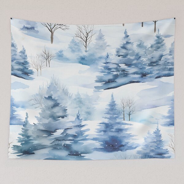 Item preview, Snowy Christmas trees. Winter landscape. designed and sold by MagelliShop.