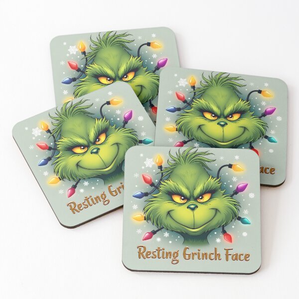 Item preview, Grinch Happy Face T-shirt designed and sold by InkExpression.