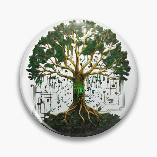 Item preview, "Tech Tree: Circuitry Meets Nature" designed and sold by wtalat123.