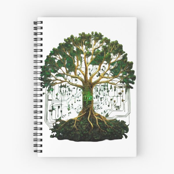 Item preview, "Tech Tree: Circuitry Meets Nature" designed and sold by wtalat123.