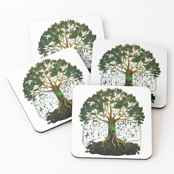 Item preview, "Tech Tree: Circuitry Meets Nature" designed and sold by wtalat123.