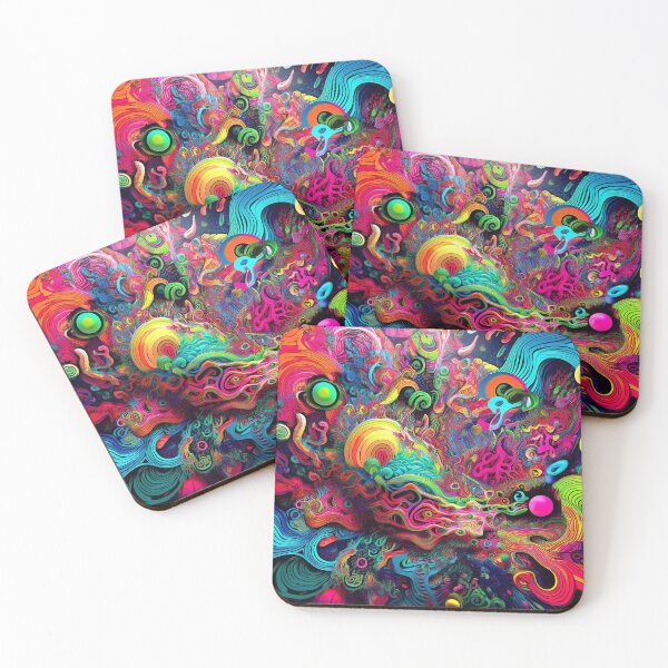Item preview, Psychedelic Neon Abstract  designed and sold by Outlet Raloel.