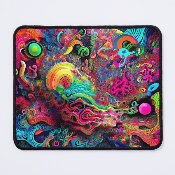Item preview, Psychedelic Neon Abstract designed and sold by Raloel Art.