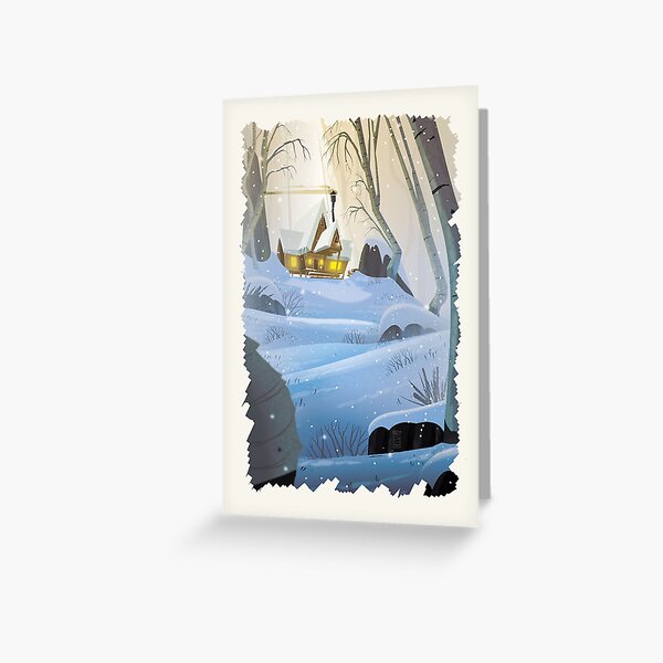 Winter Snowasis Greeting Card