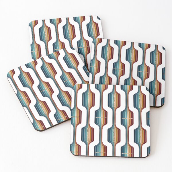 Item preview, Ermine White Corvair Vintage Mid Century Modern Style Pattern designed and sold by FlatSixGraphics.