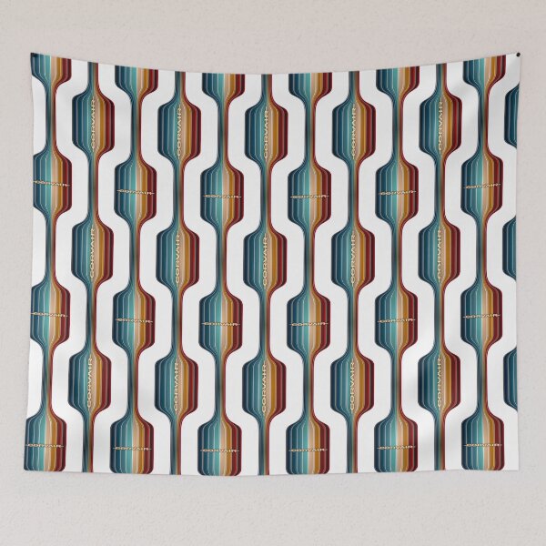 Item preview, Ermine White Corvair Vintage Mid Century Modern Style Pattern designed and sold by FlatSixGraphics.