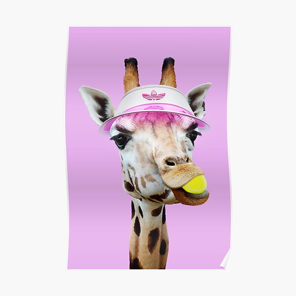 TENNIS GIRAFFE Poster