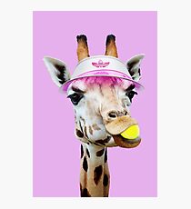 TENNIS GIRAFFE Photographic Print