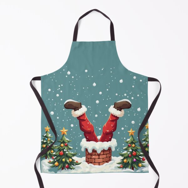 Item preview, Santa Claus sticking out of a chimney designed and sold by jkrphoto.