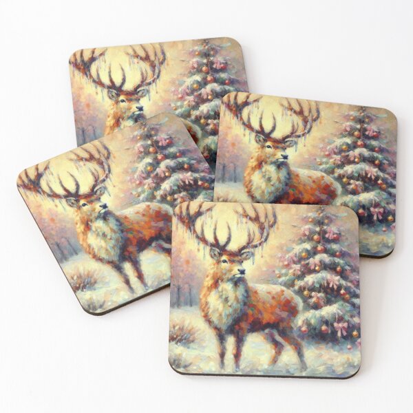 Item preview, "Christmas Deer" designed and sold by Silaraujoart.
