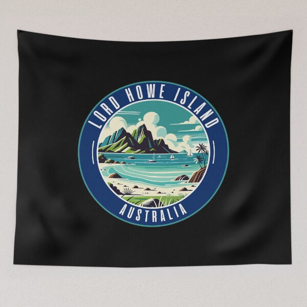 Item preview, Lord Howe Island Australia Vector Landscape designed and sold by MaateoDesign.