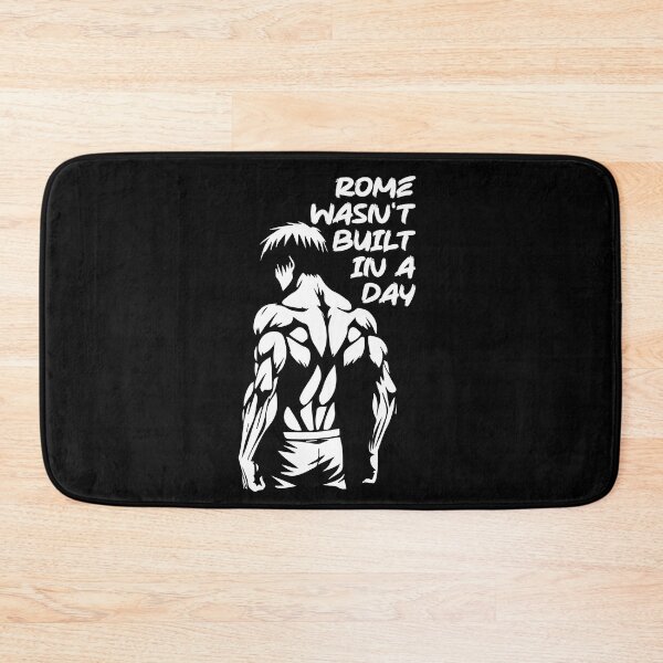 Item preview, Rome Wasn't Built In A Day - Anime Bodybuilding Gym Workout designed and sold by chantastical.