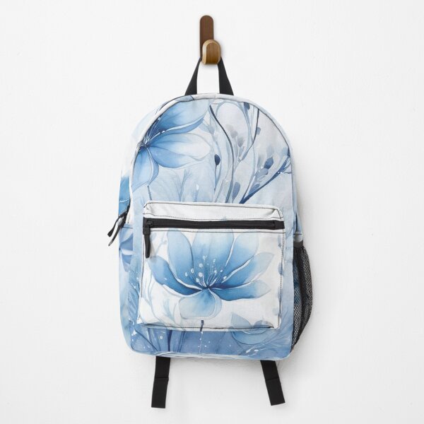 Artikelvorschau, Winterblumen blühen im Schnee, blau, Winter, Blumen, Winterdekor, Winterkunst-Aquarellmalerei, blaue Blumen, minimalistischer abstrakter Stil, Aquarellmalerei, Wintersaison entworfen und verkauft von navitalidesign.