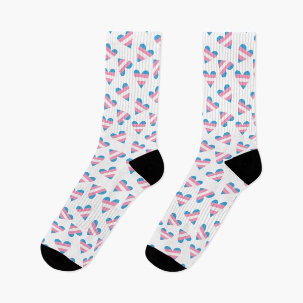 Item preview, Transgender Flag Hearts Pattern designed and sold by kaicloudy.