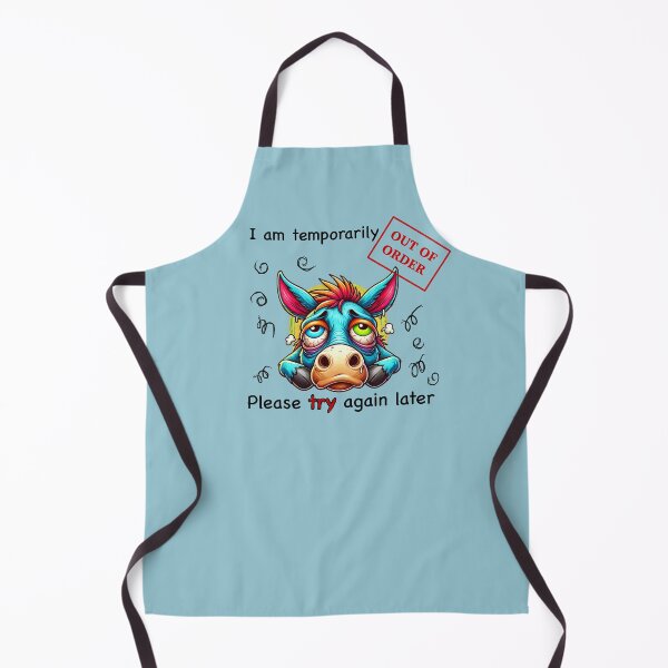 Item preview, Temporarily Out of Order - Funny Donkey Design designed and sold by CreationbyNiki.