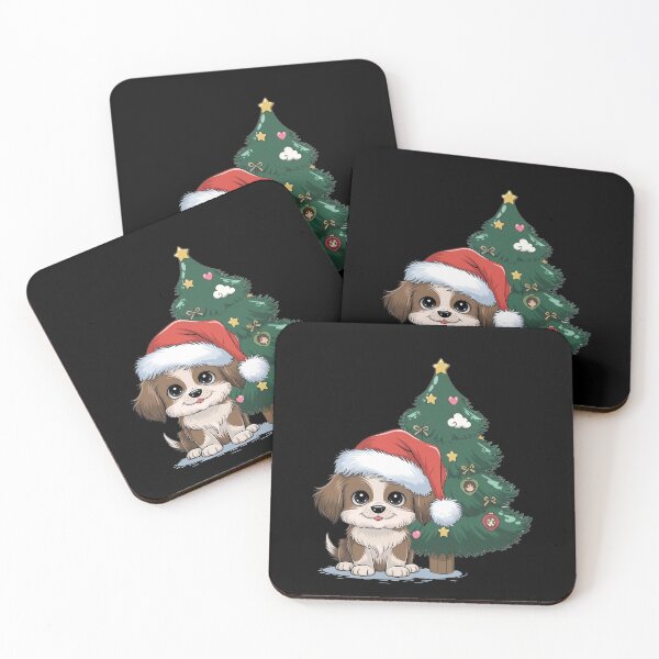 Item preview, Festive Pup Graphics for a Joyful Christmas Celebration designed and sold by WikaKowalczyk.