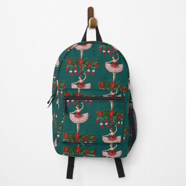 Item preview, Red and Green Christmas Ballerina designed and sold by Ciervo Primavera.