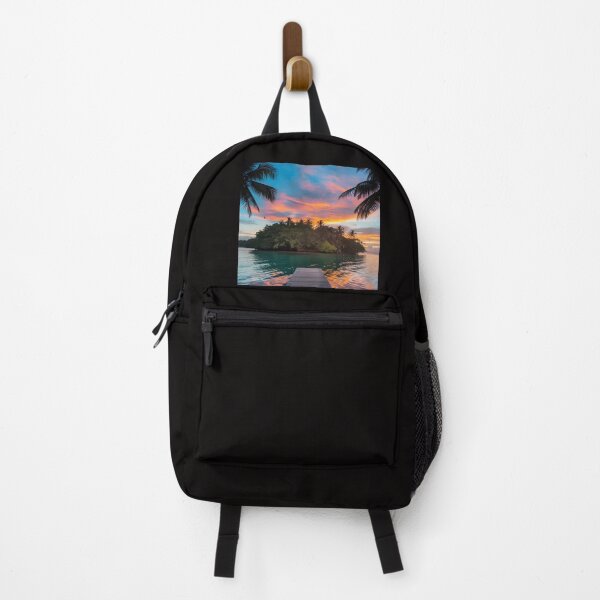 Item preview, Island, palm trees, sea, sky, clouds, sunset, charming nature designed and sold by AA-designstore.