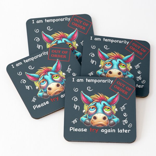 Item preview, Temporarily Out of Order - Funny Donkey Design designed and sold by CreationbyNiki.