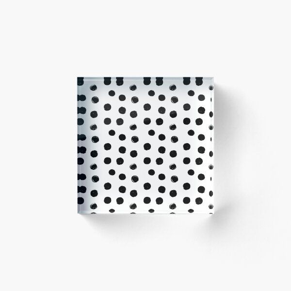 Item preview, Black Round Brush Strokes Pattern designed and sold by seafoam12shop.