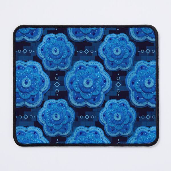 Item preview, Stitched Blue Petals designed and sold by pinebluedesign.