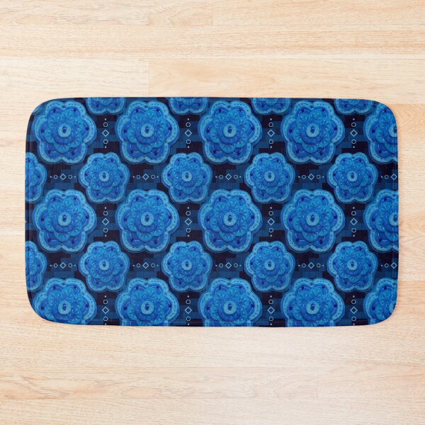 Item preview, Stitched Blue Petals designed and sold by pinebluedesign.