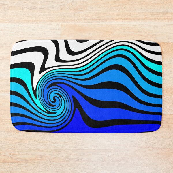 Item preview, comic book op art - blue designed and sold by Fuzzdandy Designs.