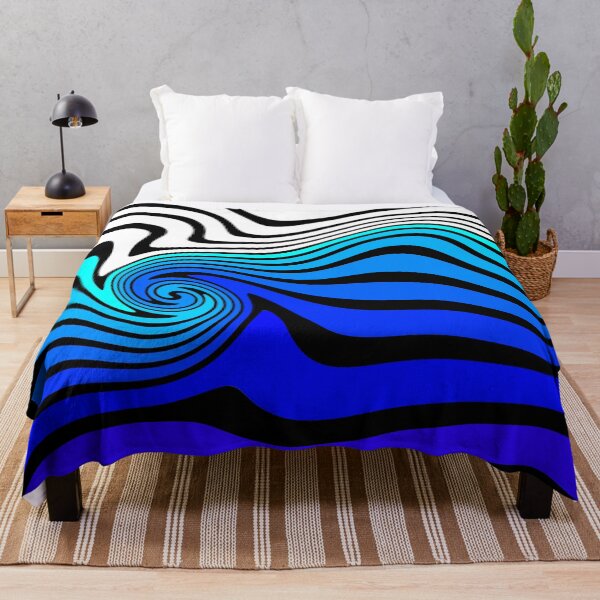 Item preview, comic book op art - blue designed and sold by Fuzzdandy Designs.
