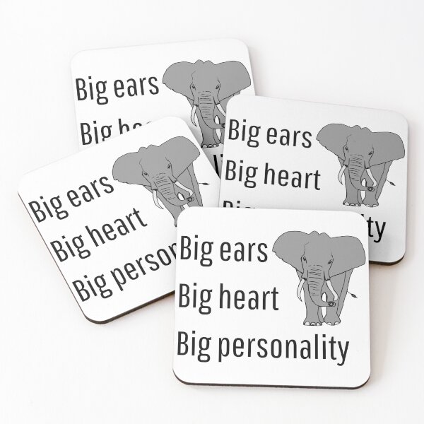 Item preview, Big Ears, Big Heart, Big Personality designed and sold by VasInd.