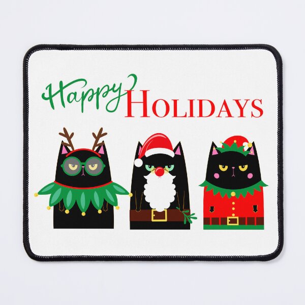 Item preview, xmas cats happy holidays designed and sold by PolinaMirralisa.